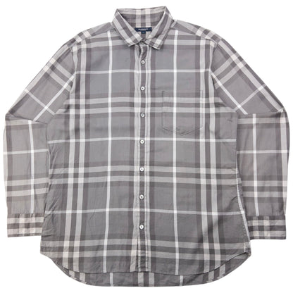Vintage Burberry Nova Check Long Sleeve Button Up Shirt Size M