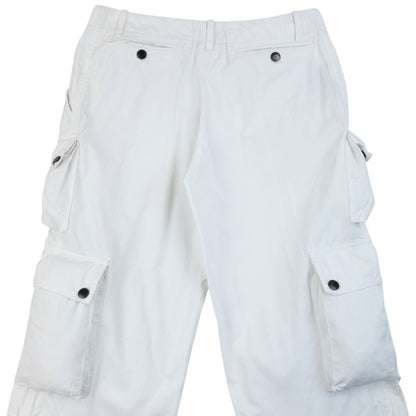 Vintage 2000s Burberry Cargo Trousers Size W28 | W28, White