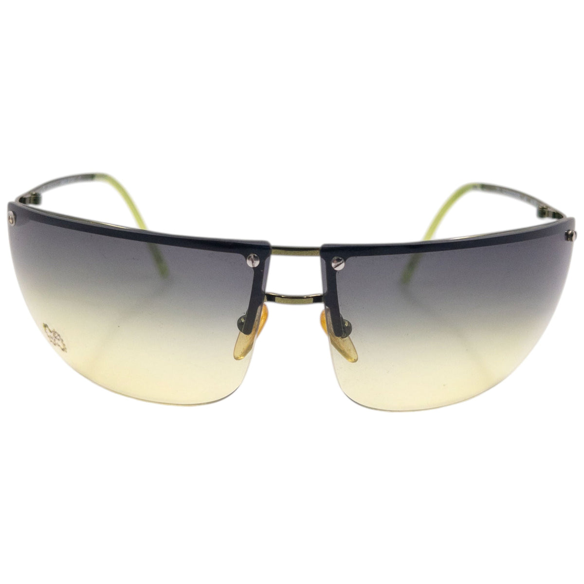 Vintage 2000s Gucci By Tom Ford Diamanté Rimless Sunglasses | O/S, Green