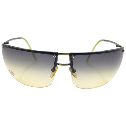 Vintage 2000s Gucci By Tom Ford Diamanté Rimless Sunglasses | O/S, Green