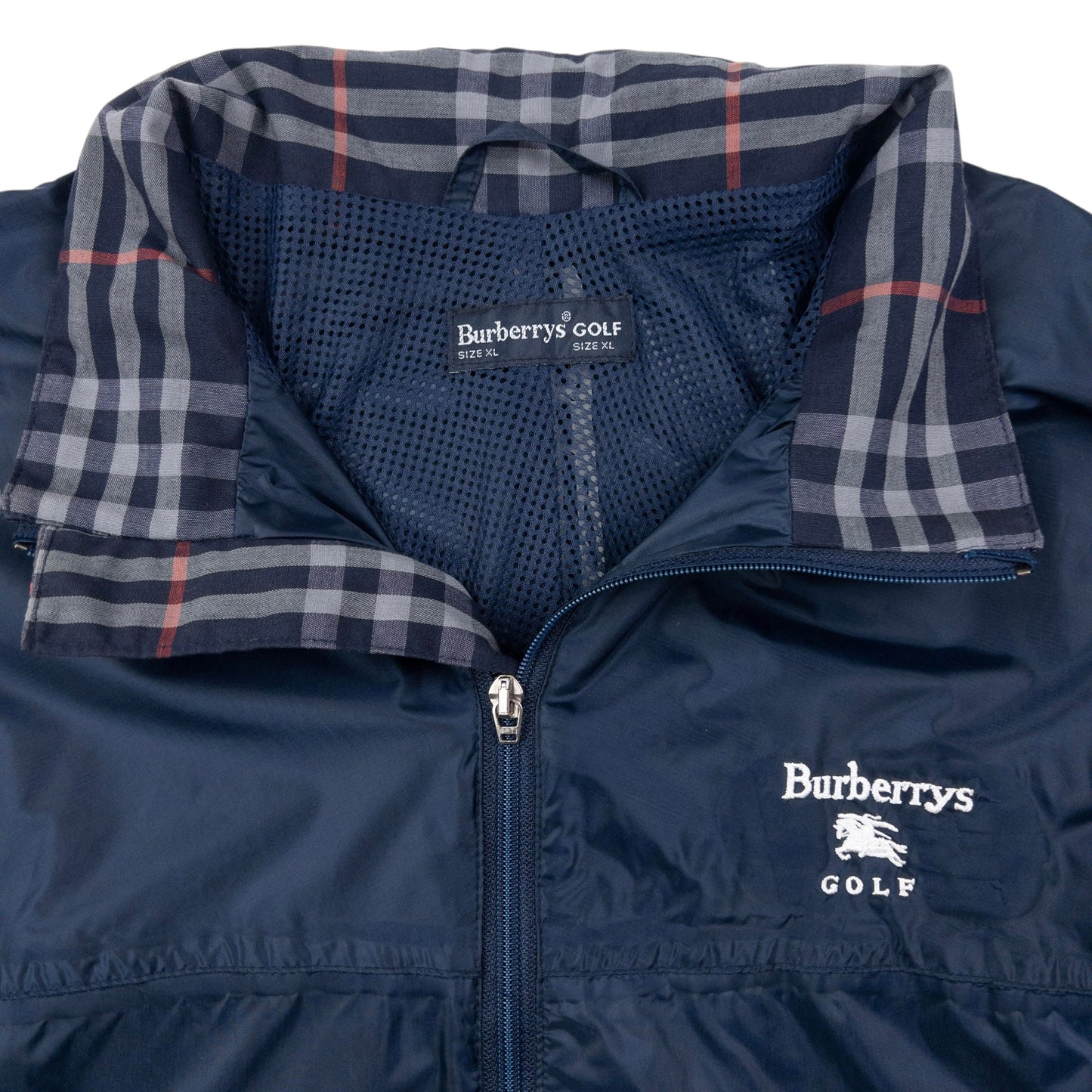 Vintage Burberry Golf Lightweight Packable Jacket Size XL