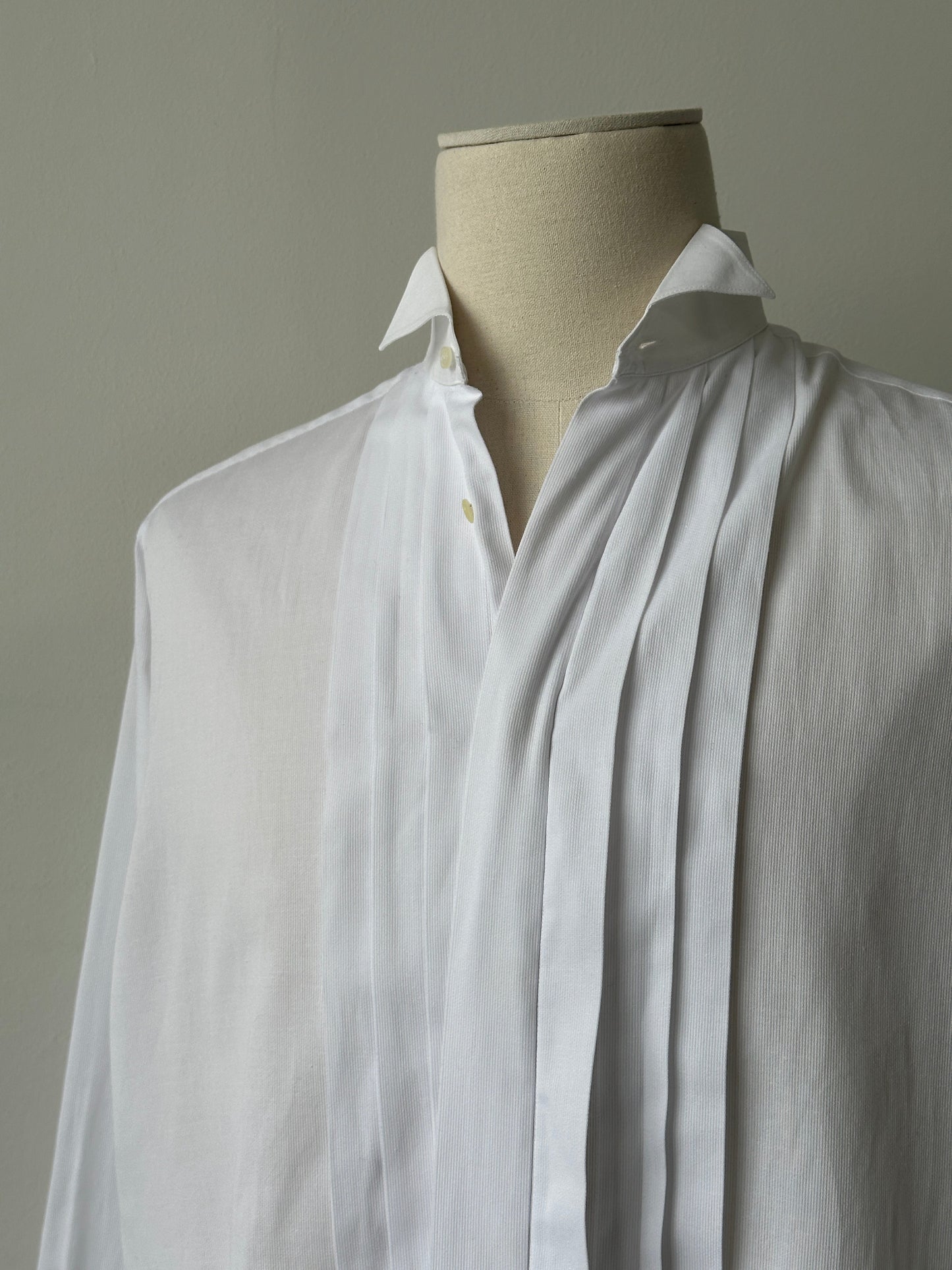 Christian Dior Monsieur 1990s Cotton Tuxedo Shirt - L