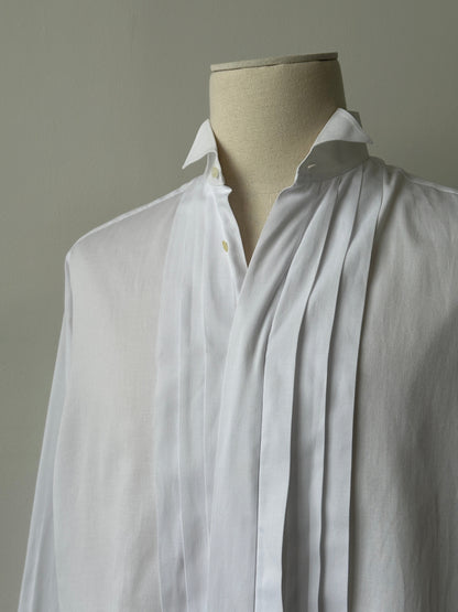 Christian Dior Monsieur 1990s Cotton Tuxedo Shirt - L