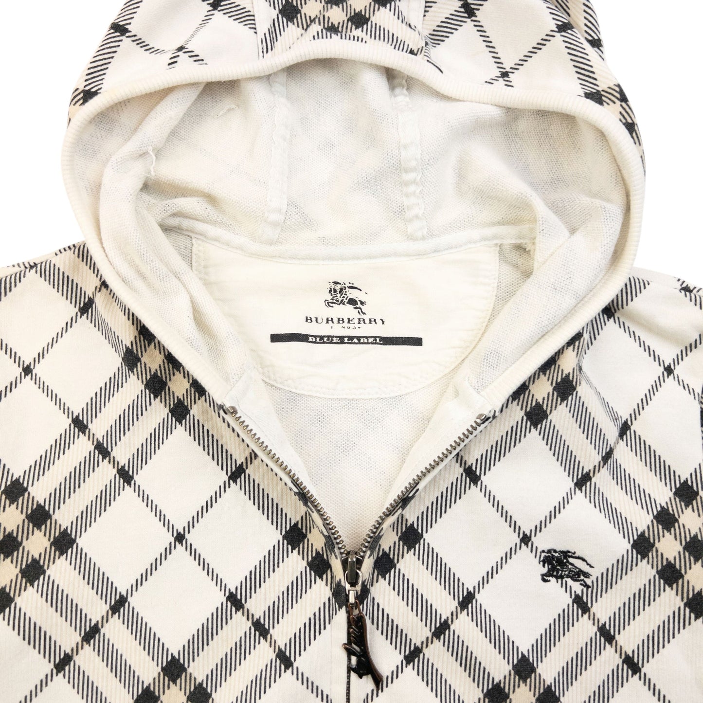 Vintage 2000s Burberry Blue Label Nova Check Zip Up Hoodie Womens Size S | Small, Multicoloured