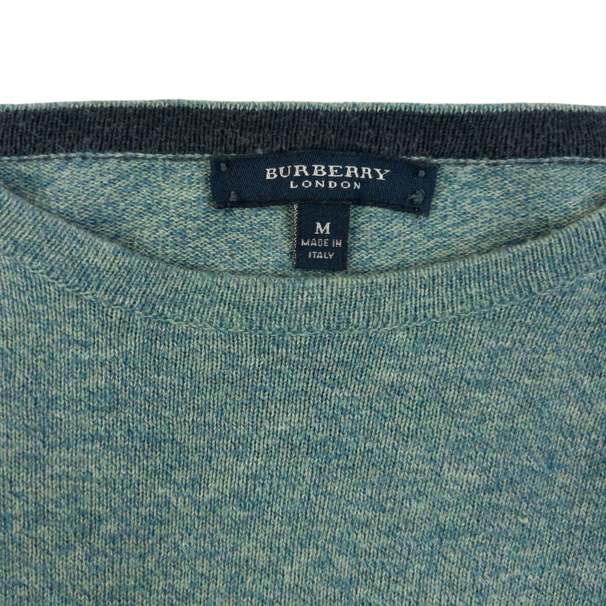 Vintage 2000s Burberry Nova Check Sleeve Jumper Size M | Medium, Blue
