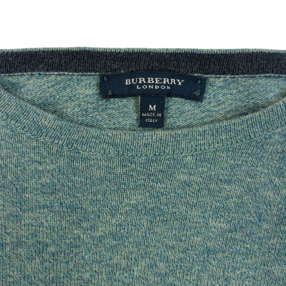 Vintage 2000s Burberry Nova Check Sleeve Jumper Size M | Medium, Blue