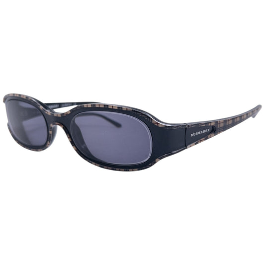 Vintage 2000s Burberry Nova Check Sunglasses | O/S, Black, Beige Plaid