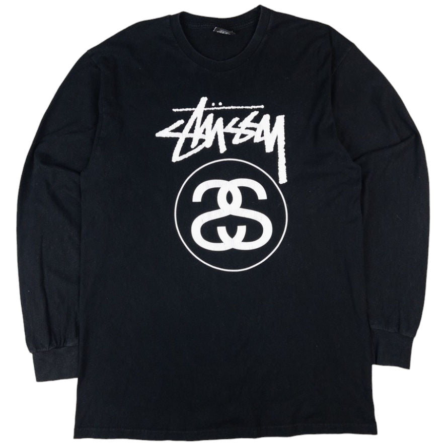 Vintage Stussy Graphic Long Sleeve T Shirt Size L