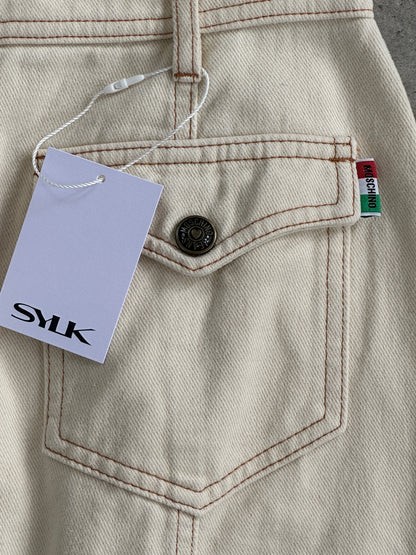 Moschino Jeans 1990s Pure Cotton Mini Skirt - W28
