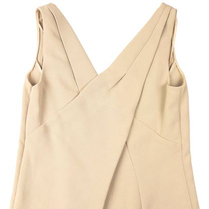 Vintage 2009 Prada V-Neck Dress Womens Size S | Small, Beige