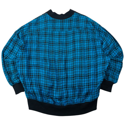 Vintage 90s Comme Des Garçons Tricot Checkered Bomber Jacket Size L | Large, Multicoloured