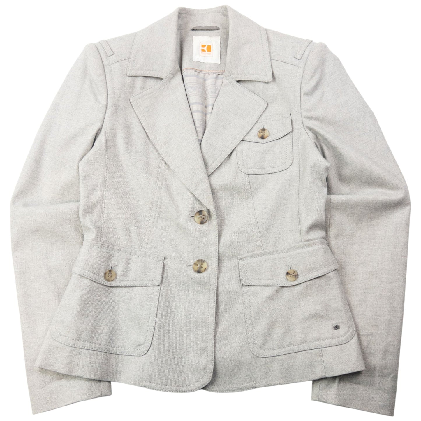Vintage 90s Hugo Boss Jacket & Dress Suit Set Womens Size M | Medium, Grey