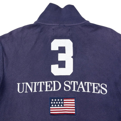 Vintage Polo Ralph Lauren USA Zip Up Sweatshirt Size M