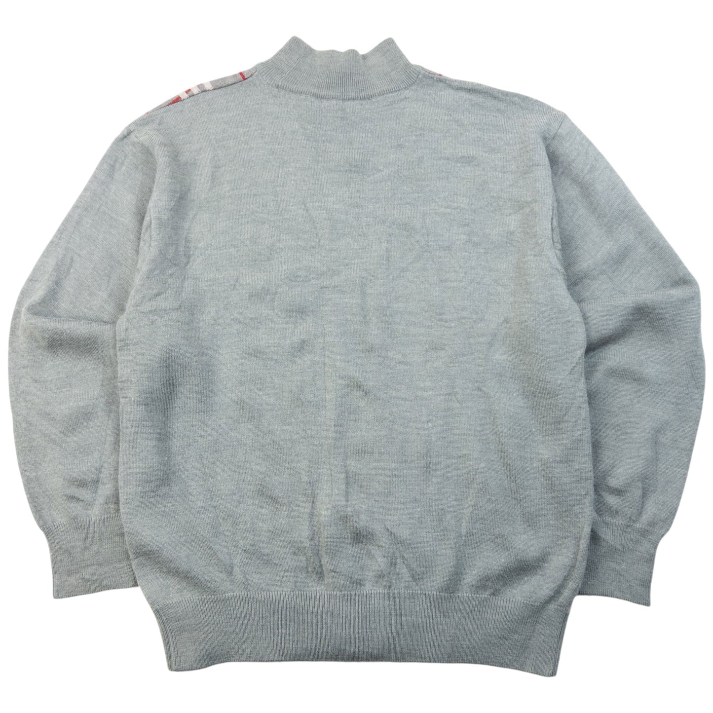 Vintage 90s Burberry Nova Check Jumper Womens Size M | Medium, Grey