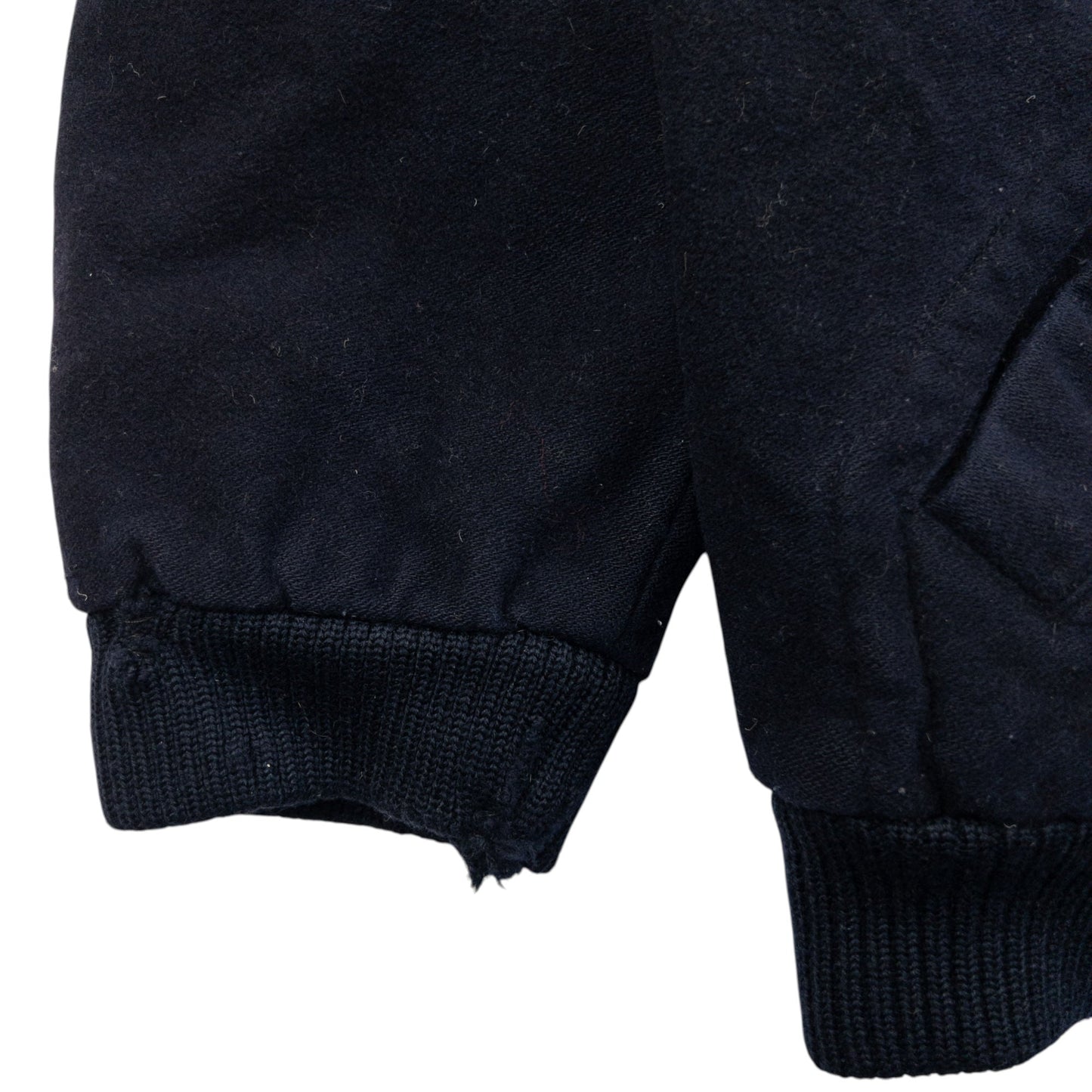 Vintage 90s Hugo Boss Cashmere Bomber Jacket Size L | Large, Navy