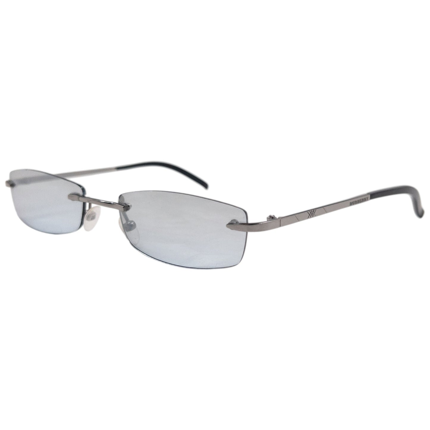 Vintage 2000s Burberry Rimless Sunglasses | O/S, Grey