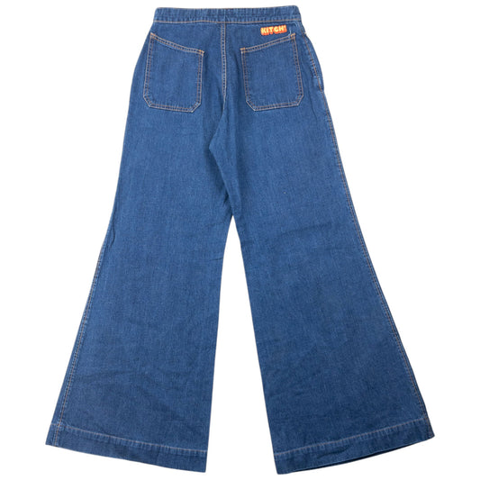 Vintage 90s Hysteric Glamour KITCH! Flared Denim Jeans Womens Size W25 | W25, Blue