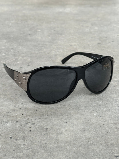 Versace 2000s Oversized Medusa Logo Sunglasses