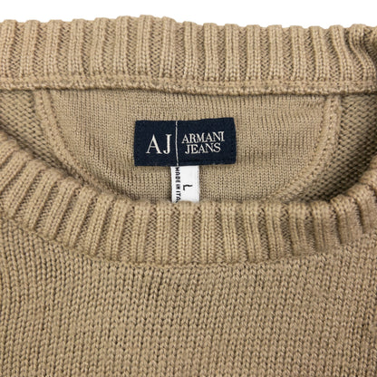 Vintage Armani Jeans Knitted Wool Jumper Size M