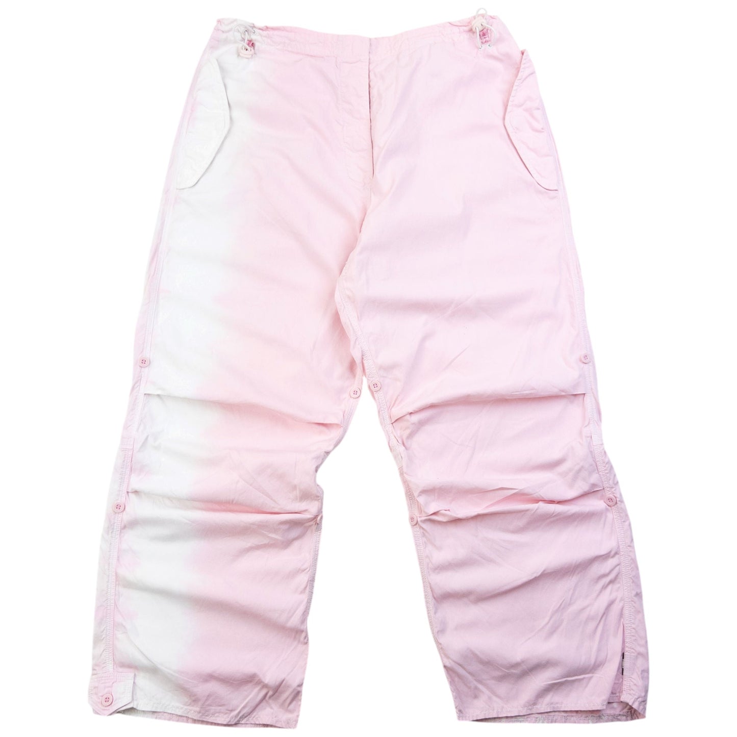 Vintage Maharishi Dyed Roll Up 3/4 Length Trousers Womens Size L | Large, Pink