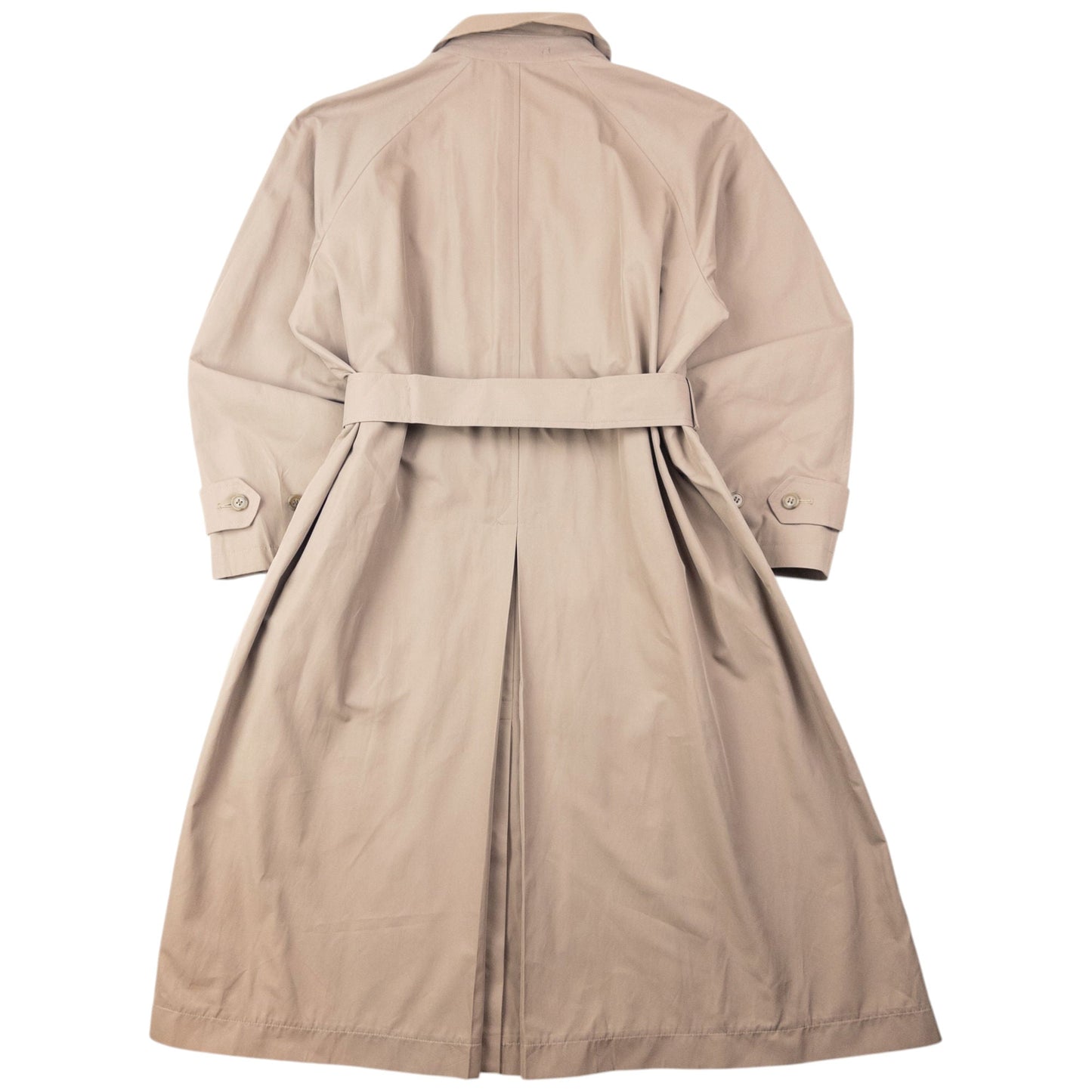Vintage 2000s Yohji Yamamoto Central Japan Railway Belt Waist Trench Jacket Size L | Large, Beige