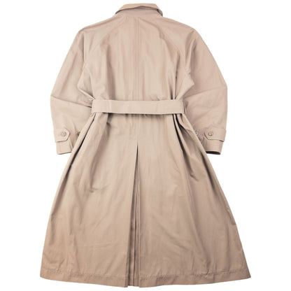 Vintage 2000s Yohji Yamamoto Central Japan Railway Belt Waist Trench Jacket Size L | Large, Beige