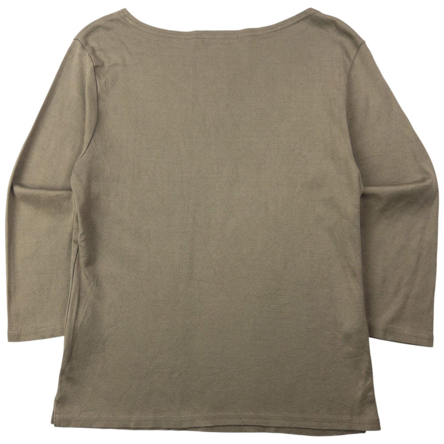 Vintage 90s Yohji Yamamoto Long Sleeve T Shirt Womens Size M | Medium, Brown