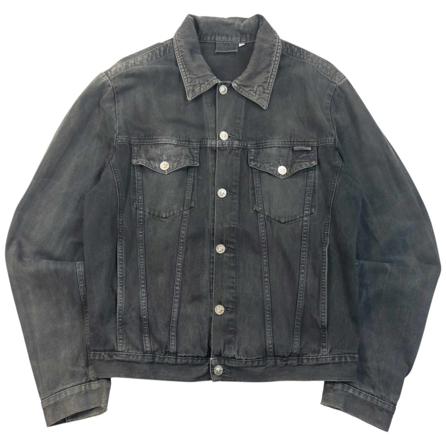 Vintage 2000s Versace Jeans Couture Button Up Jacket Size S | Small, Grey