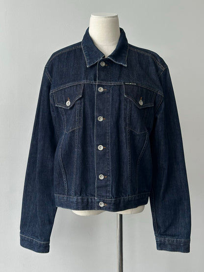 DKNY 2000s Pure Cotton Boxy Denim Jacket - L