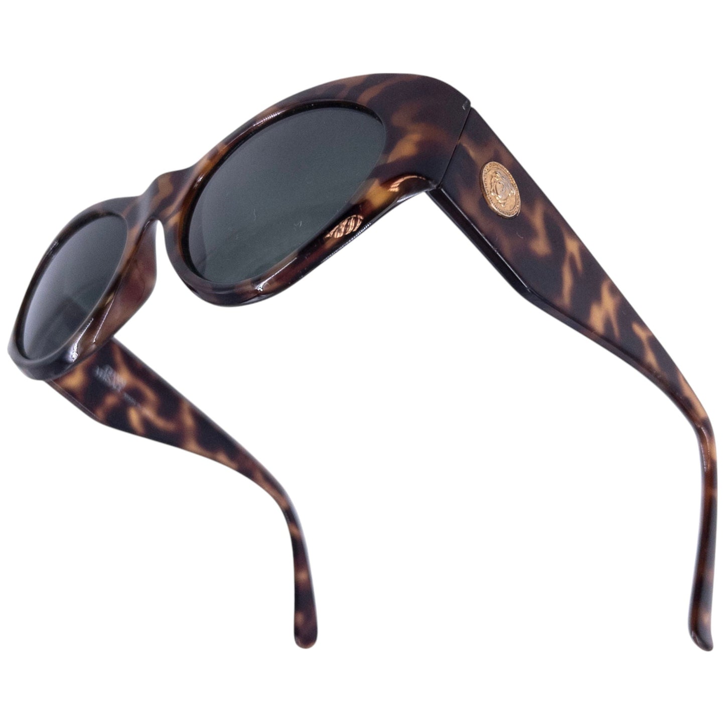Vintage Versace Tortoise Shell Medusa Sunglasses