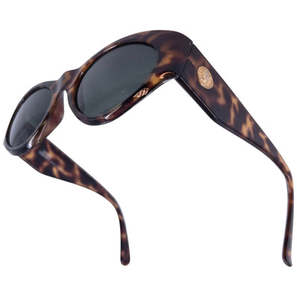 Vintage Versace Tortoise Shell Medusa Sunglasses