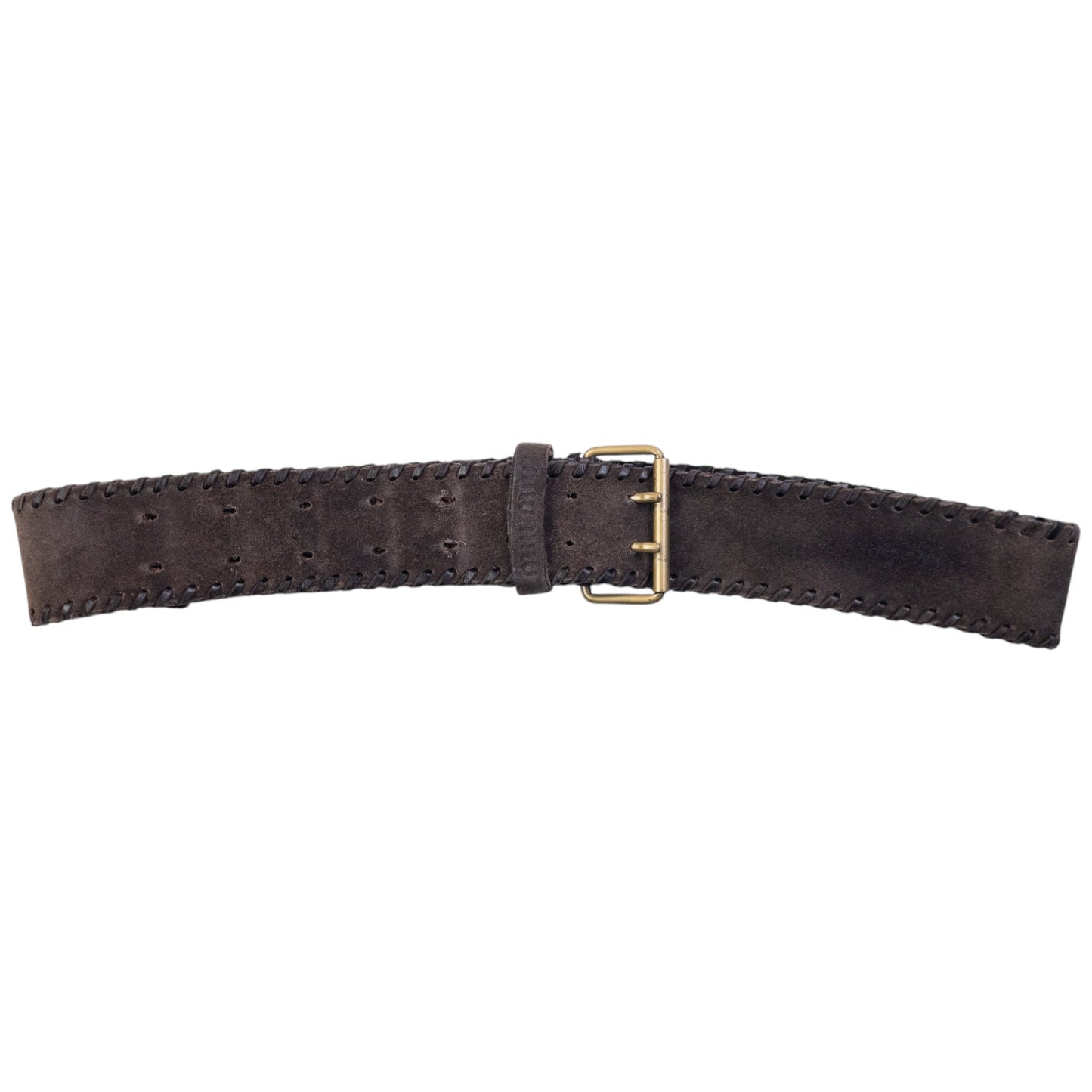 Vintage 2000s Miu Miu Suede Leather Belt Size L | O/S, Brown