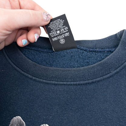 Stussy Bear Graphic Sweatshirt Size S | Small, Navy