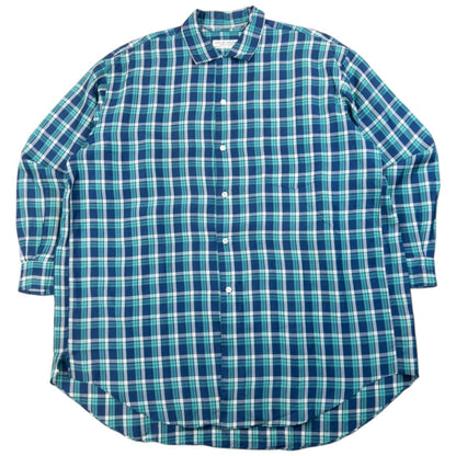 Vintage 90s Comme Des Garçons Robe De Chambre Button Up Shirt Size L | Large, Blue