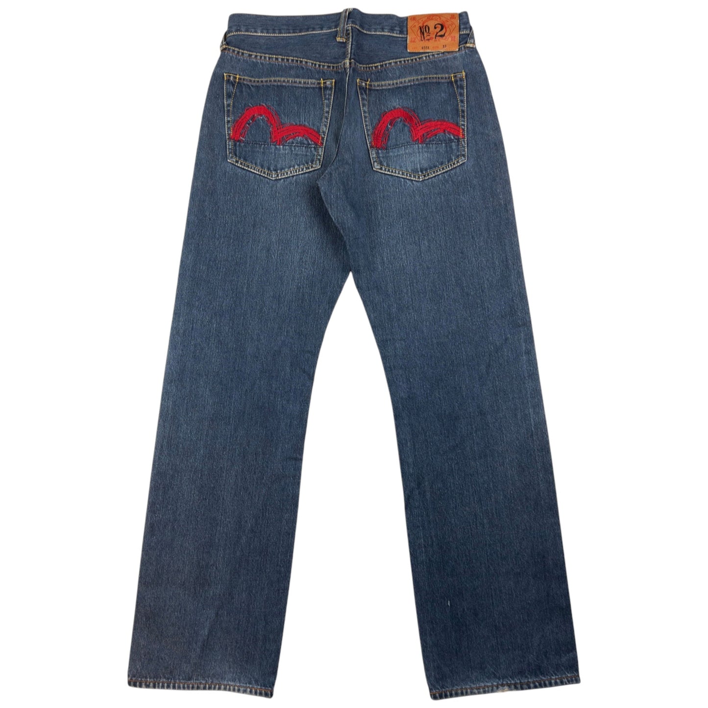 Vintage Evisu Double Gull Embroidered Japanese Denim Jeans Size W30