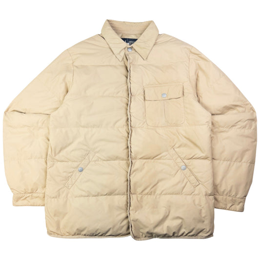 Vintage Armani Jeans Button Up Puffer Jacket Size L