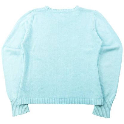 Vintage 2000s Armani Jeans Wool Knit Jumper Womens Size S | Small, Blue