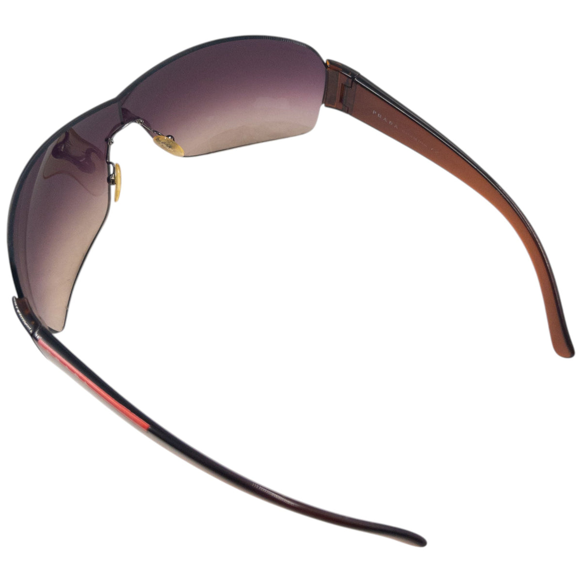 Vintage 2000s Prada Sport Rimless Sunglasses | O/S, Brown