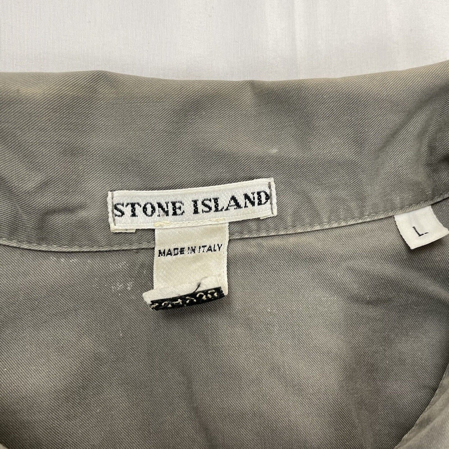 Vintage Stone Island Shirt, Size Large | Stone island, Grey