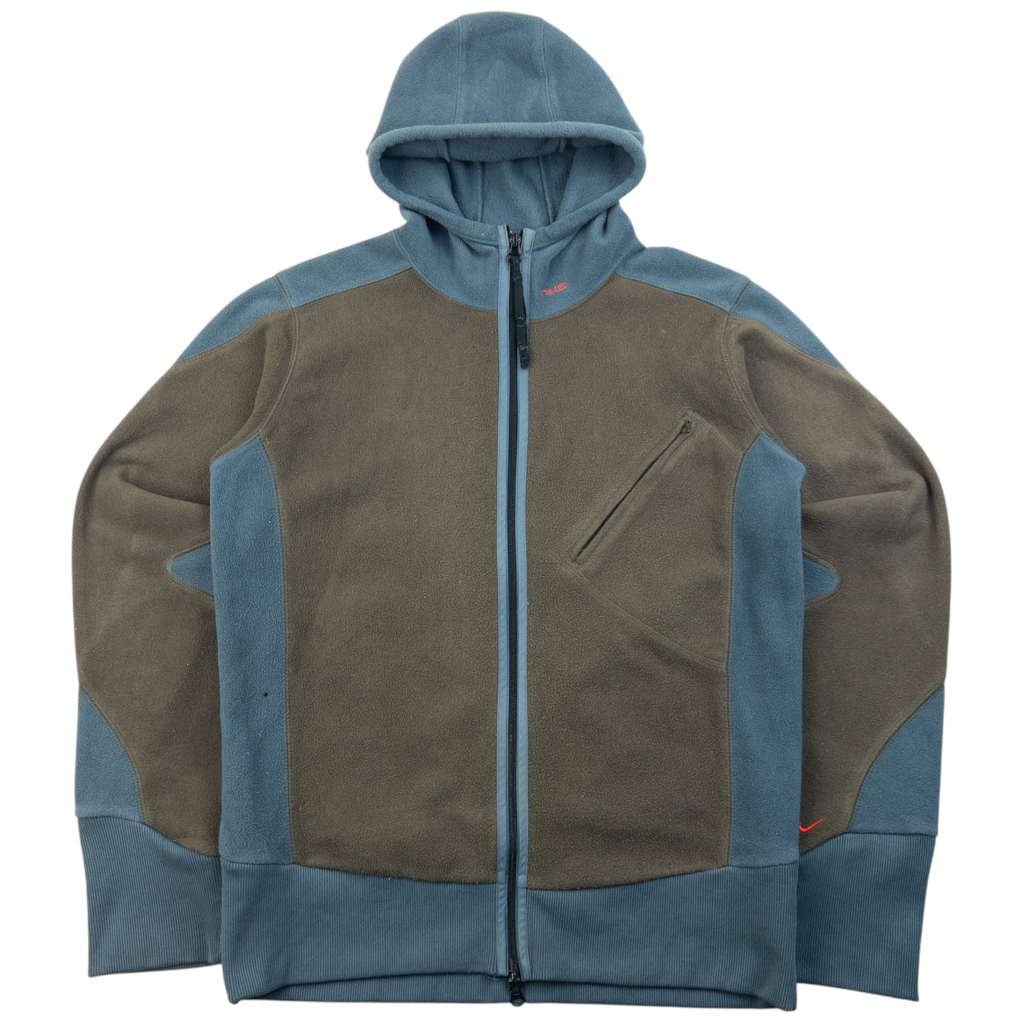 Vintage 2000s Nike Zip Up Fleece Jacket Size S | Small, Multicoloured