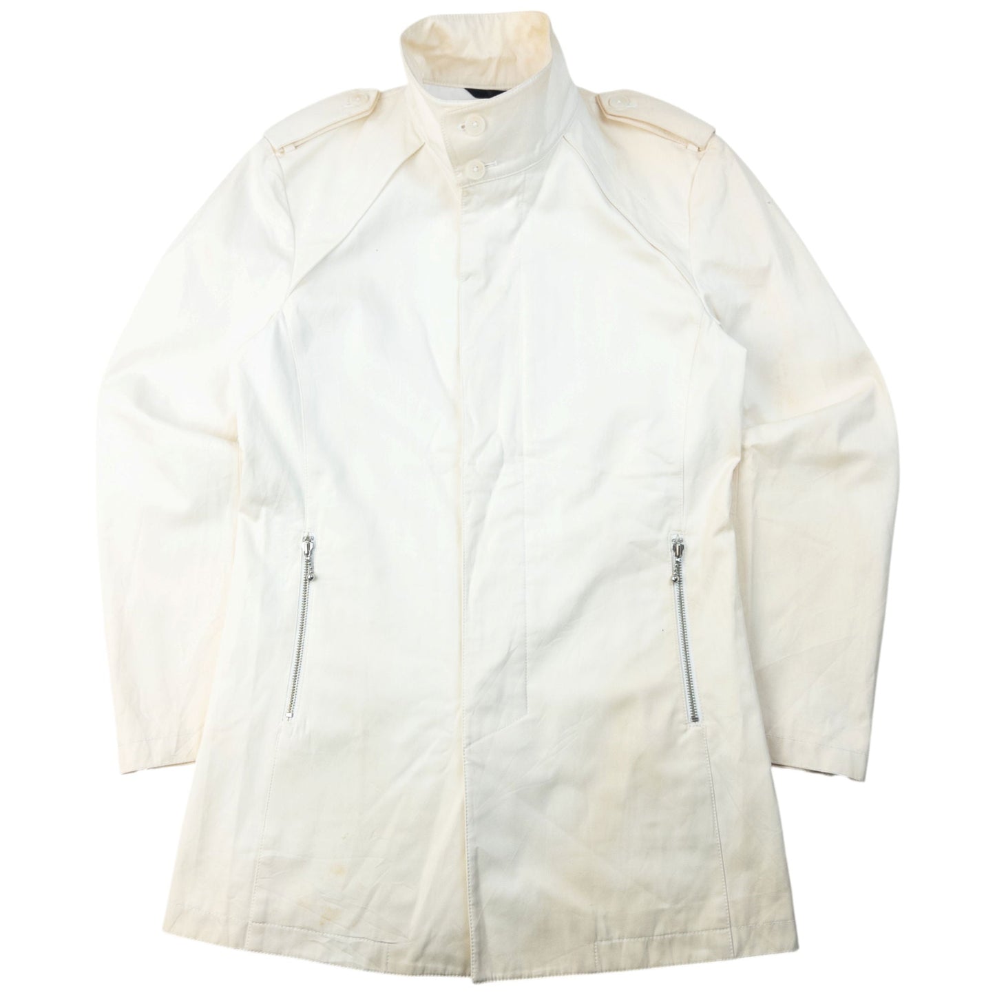 Vintage 90s Yohji Yamamoto A.A.R Button Up Jacket Size S | Small, Cream