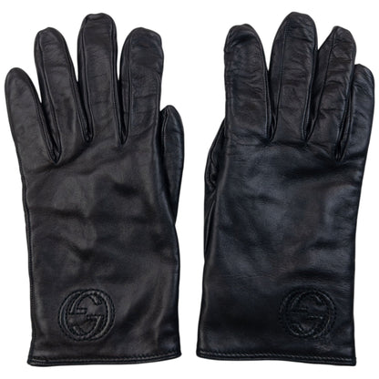 Vintage 2000s Gucci By Tom Ford Leather Gloves Womens Size S | O/S, Black