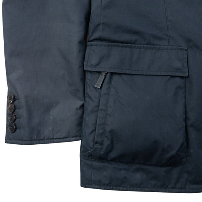 Vintage 2000s Gucci Layered Zip Up Jacket Size M | Medium, Navy