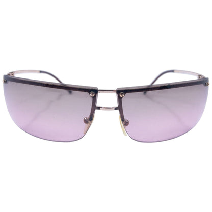 Vintage 2000s Gucci Rimless Sunglasses | O/S, Purple Gradient