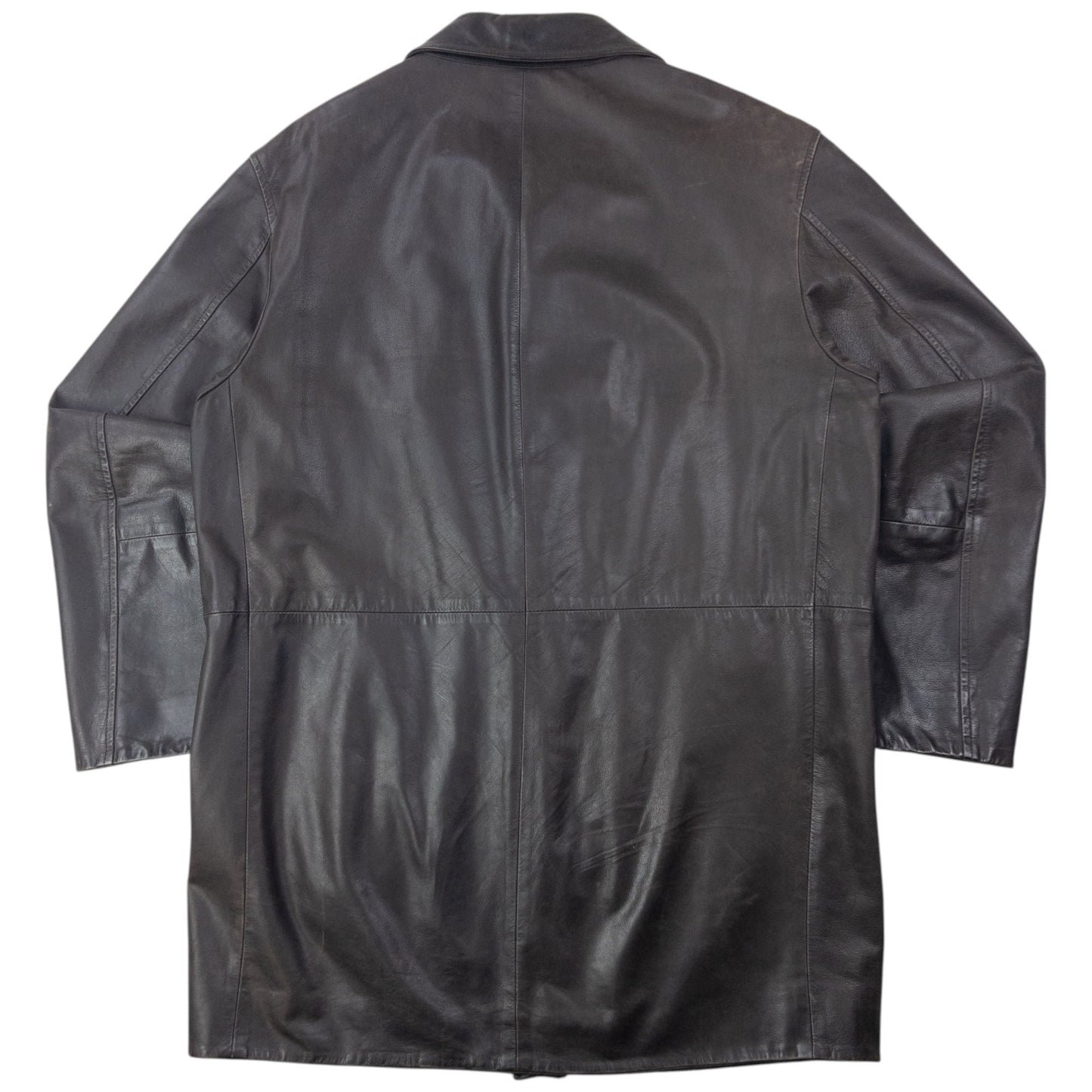 Vintage Burberry Nova Check Lined Leather Jacket Size M | Medium, Brown