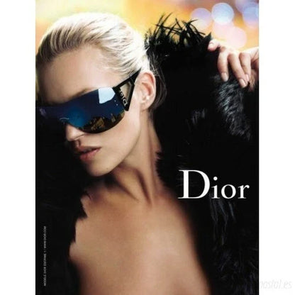 Vintage 2006 Dior Escrime 1 Shield Wraparound Sunglasses | O/S, Gold and Gradient Brown