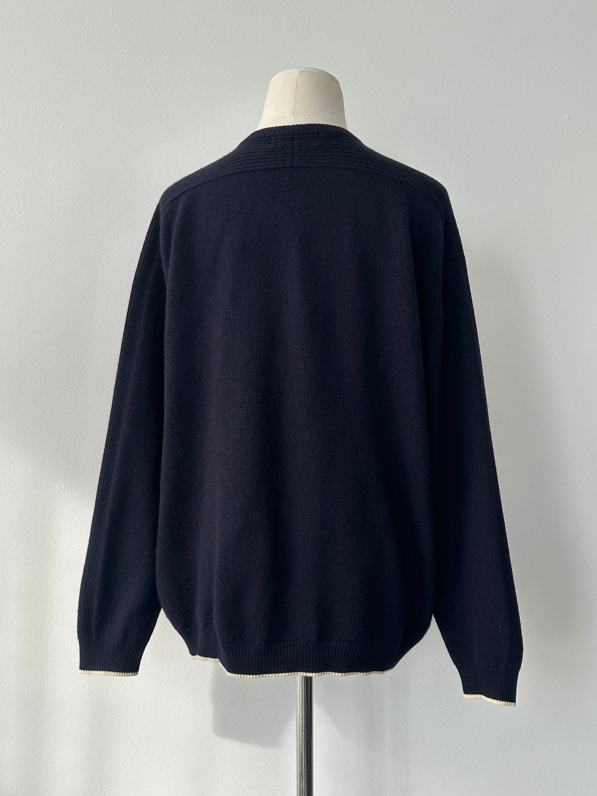 Burberry London 1990s Wool V Neck Knit Jumper - M
