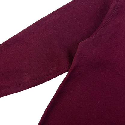 Vintage 2000s YSL Yves Saint Laurent Embroidered Sweatshirt Size M | Medium, Burgundy