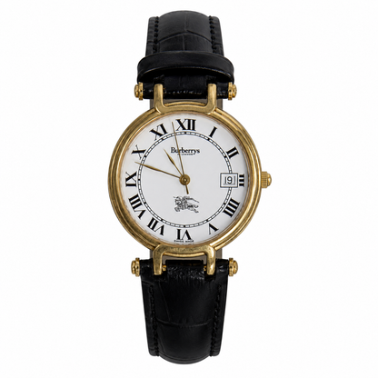 Burberry 26760 Black Leather Strap Watch | O/S, Black