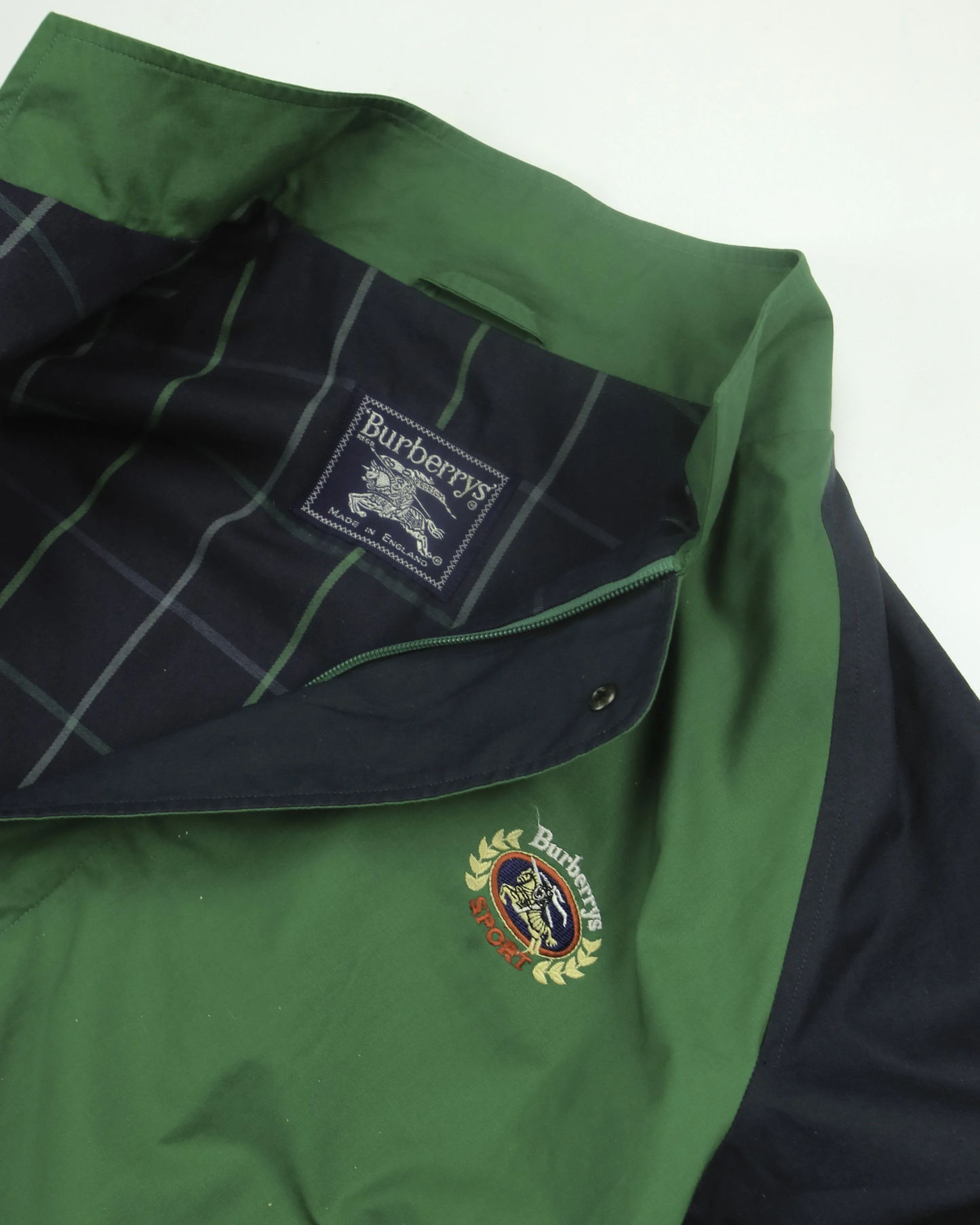 BURBERRYS HOUSE CHECK DRIVING JACKET (L)  (L)